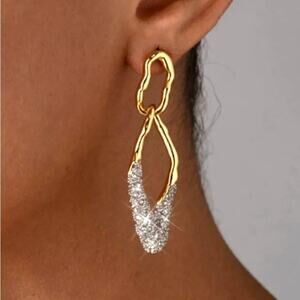 Double Link Post Hoop Pave Crystal Alexis Bittar Solanales STYLE N13